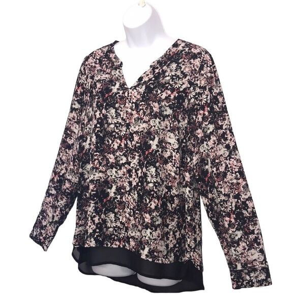 The limited Black Sheer Floral Tunic Top Sz.M Whimsigoth - Picture 14 of 14